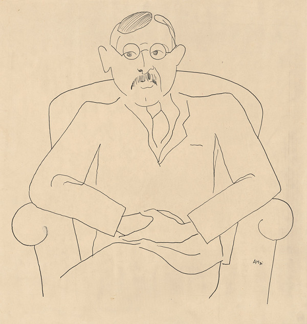 Adolf Hoffmeister – Karikatúrna kresba  Setov-Waton 