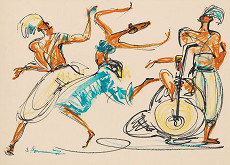 Sibylla Greinerová – Dancers from Ghana 