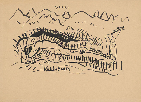 Arnold Peter Weisz-Kubínčan – Ležiaci mužský akt 