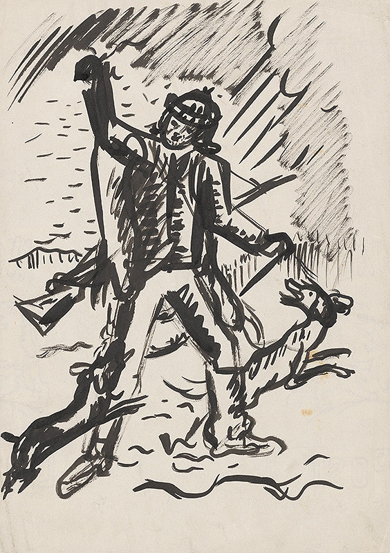 Arnold Peter Weisz-Kubínčan – Poľovník s úlovkom 