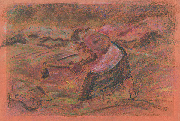 Arnold Peter Weisz-Kubínčan – Vyberanie zemiakov 