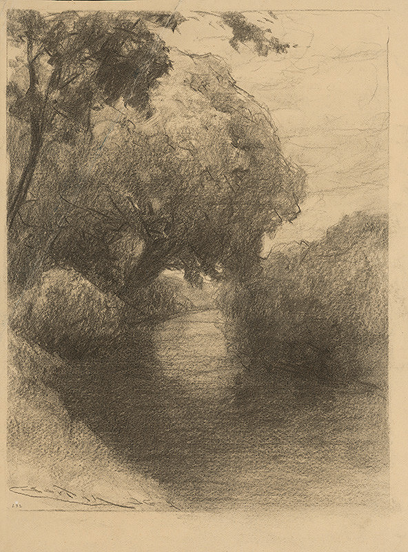 Ľudovít Čordák – Tichý potok pod stromami 