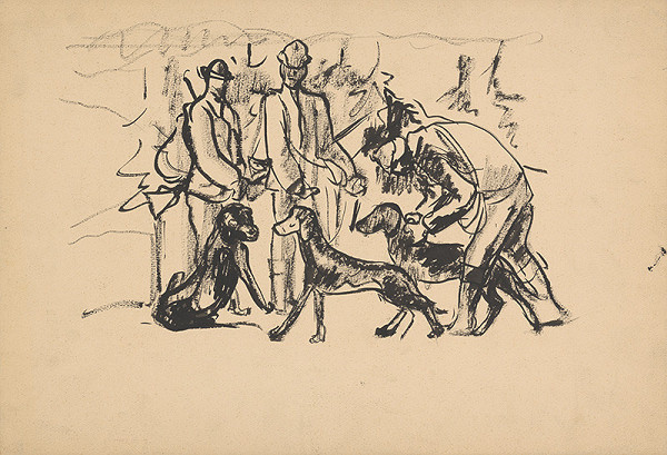 Arnold Peter Weisz-Kubínčan – Poľovníci so psami 