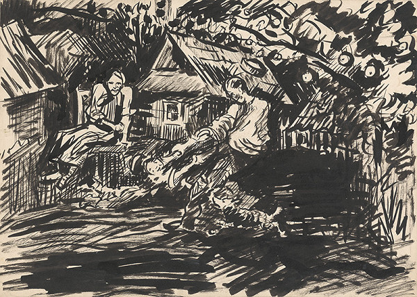 Arnold Peter Weisz-Kubínčan – Na dedinskom dvore 