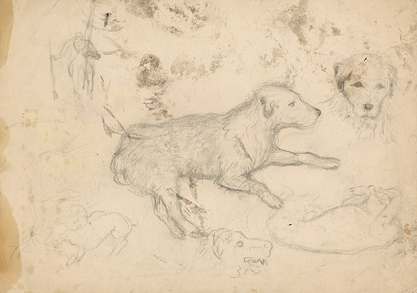 Arnold Peter Weisz-Kubínčan – Dog Sketches 