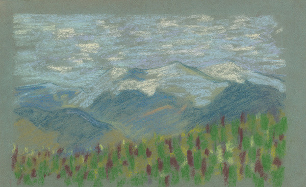 Arnold Peter Weisz-Kubínčan – Kopcovitá krajina 