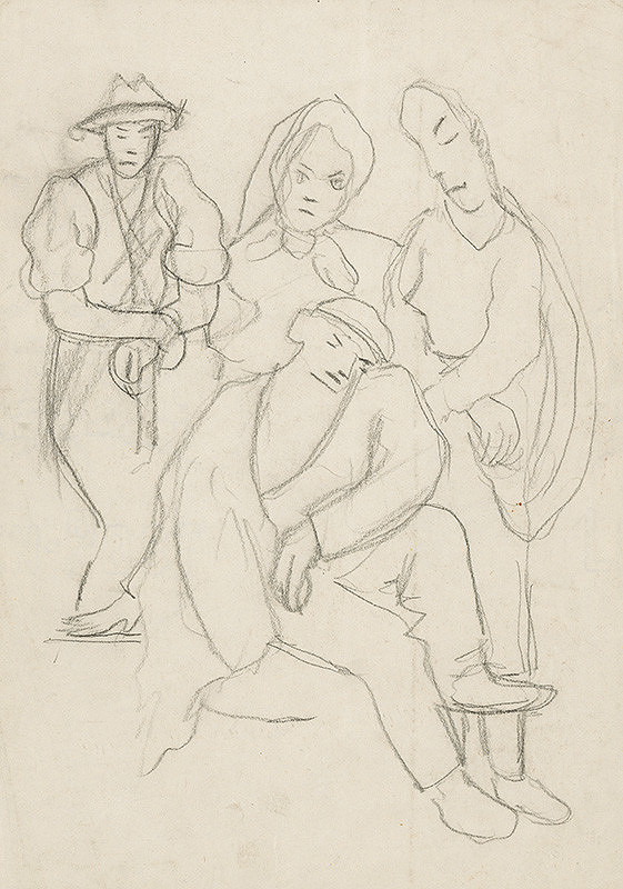 Arnold Peter Weisz-Kubínčan – Figurálny náčrt 