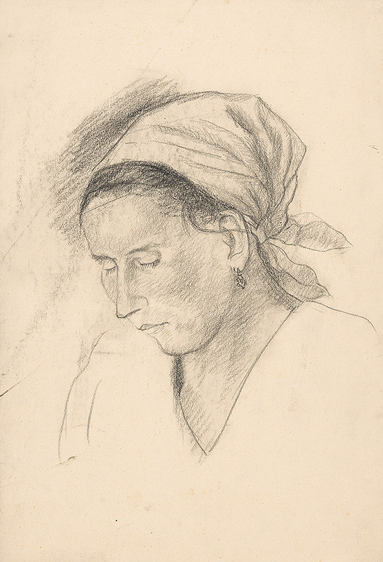 Arnold Peter Weisz-Kubínčan – Žena v šatke 