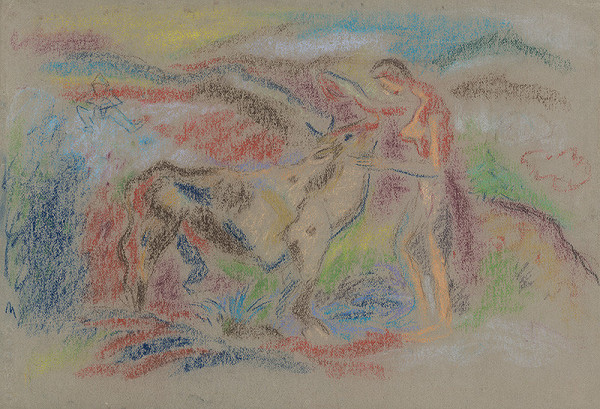 Arnold Peter Weisz-Kubínčan – Žena s kravou 