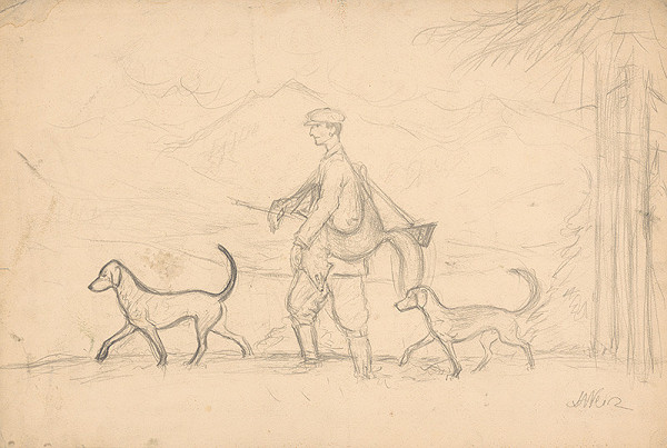 Arnold Peter Weisz-Kubínčan – Poľovník so psami 