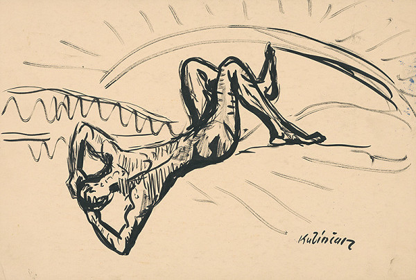 Arnold Peter Weisz-Kubínčan – Ležiaci mužský akt 