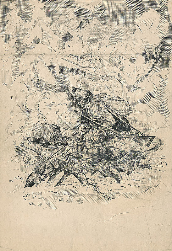 Arnold Peter Weisz-Kubínčan – Poľovník so psami 