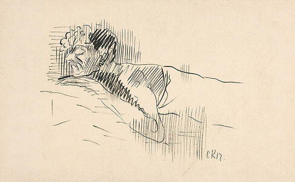 Arnold Peter Weisz-Kubínčan – Náčrt spiaceho muža 