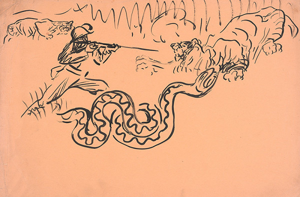 Arnold Peter Weisz-Kubínčan – Poľovačka v džungli 