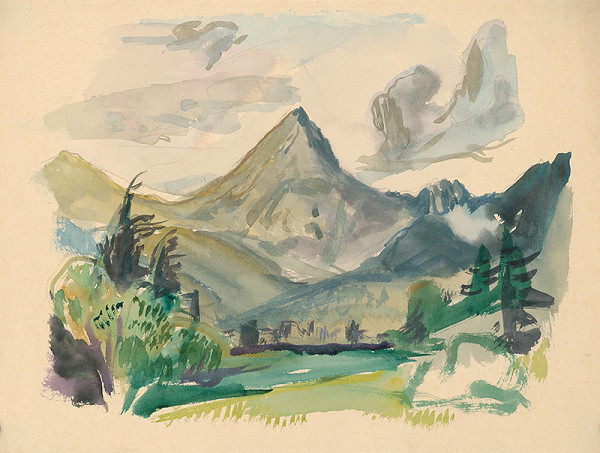 Jaroslav Vodrážka – Horská krajina I. 