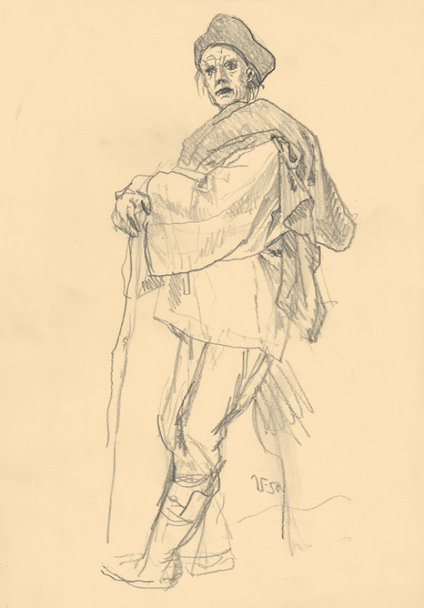 Jaroslav Vodrážka – Sedliak opierajúci sa o palicu 