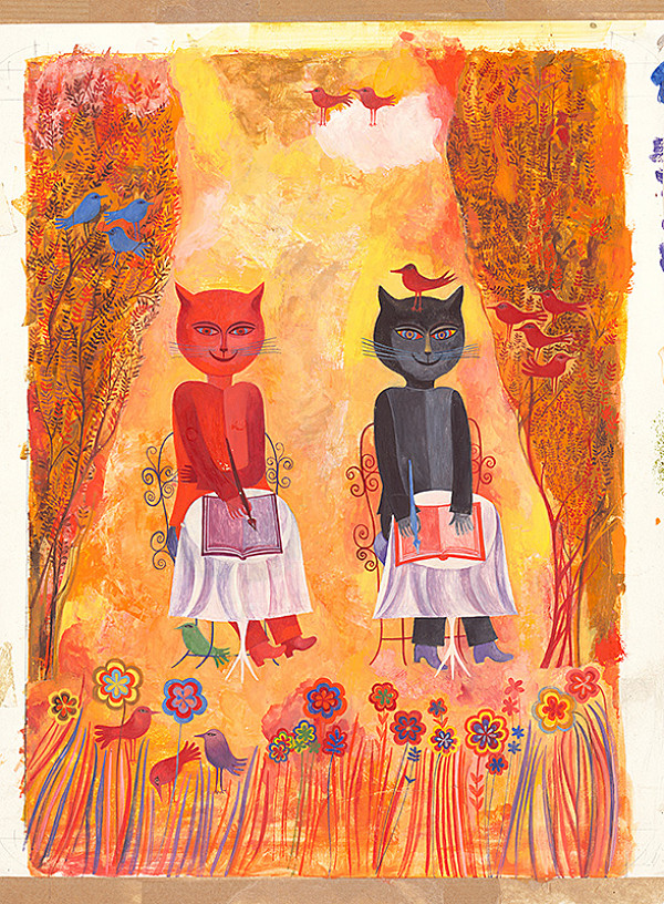 Viera Gergeľová – 4.-Puf a Muf Mačky pri písaní 