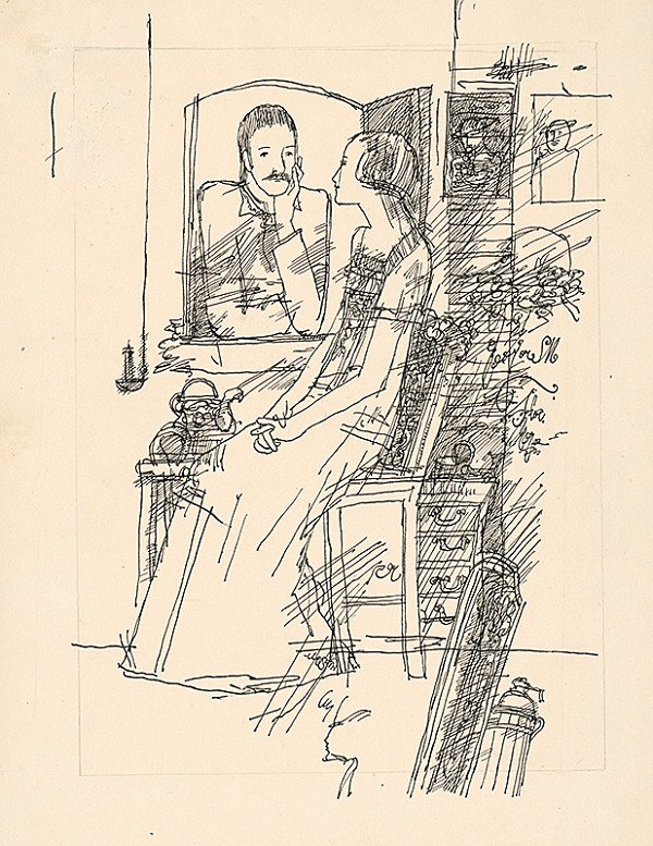 Dušan Kállay – Dvojica pri okne 