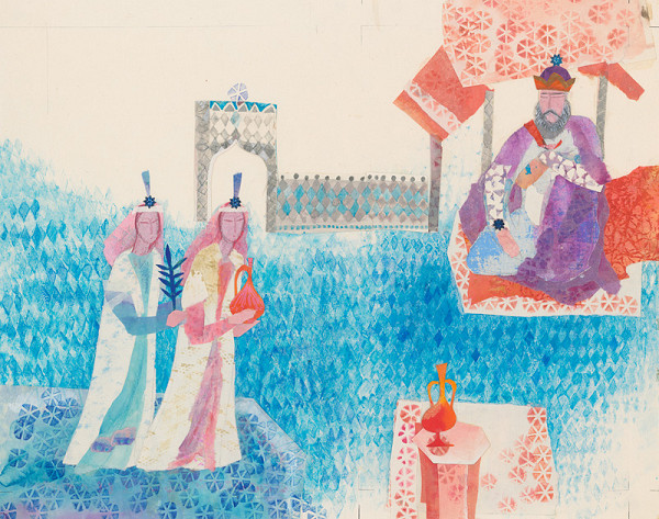 Blanka Votavová – Book Cover of the Tale of King Sennacharib and his Wise Vezir 