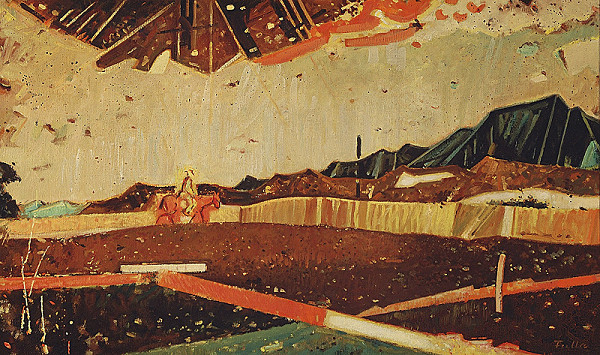 Ľudovít Fulla – Krajina s jazdcom 