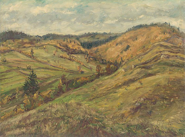 František Studený – Jeseň v horách - okolie Vrútok 