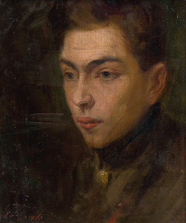 Ľudovít Pitthordt – Head Study of a Young Man 