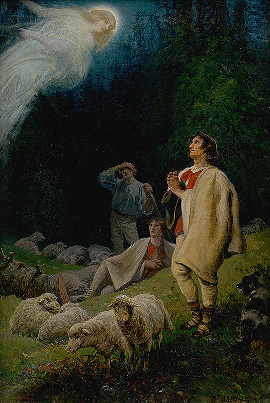 Adolf Liebscher – Apparition to the Shepherds 