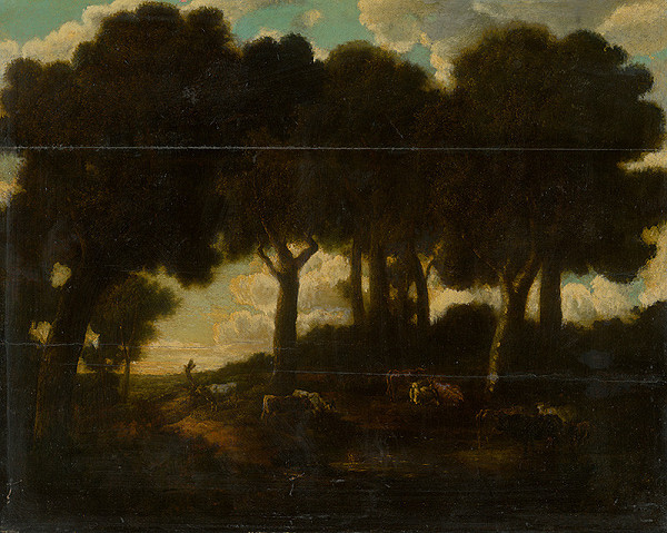 Neznámy maliar – Herd in a Pasture 