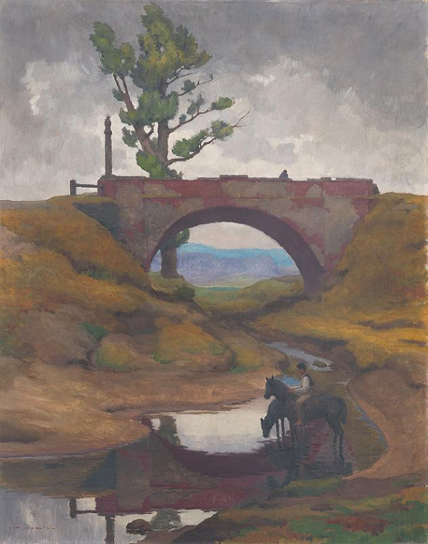 Július Koreszka – Krajina s napájaním koní 