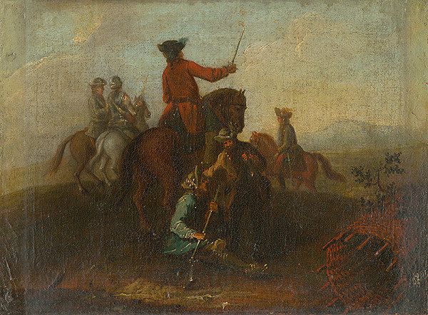 Nemecký maliar z polovice 18. storočia – Pred bitkou 