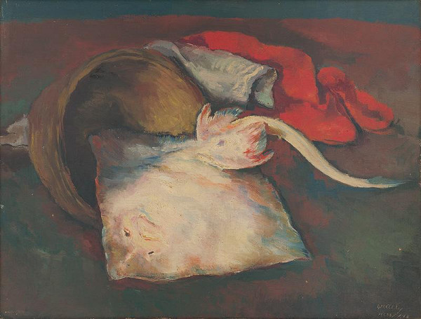 Vojtech Erdélyi – Zátišie s rybou 