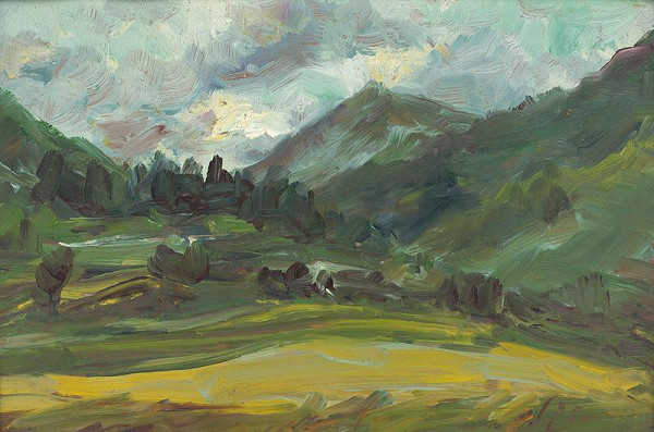 František Studený – Považie in the Early Evening 