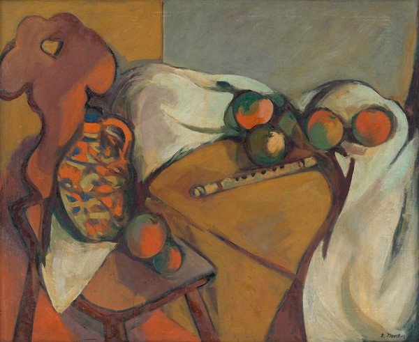 Eugen Nevan – Zátišie s píšťaľou 