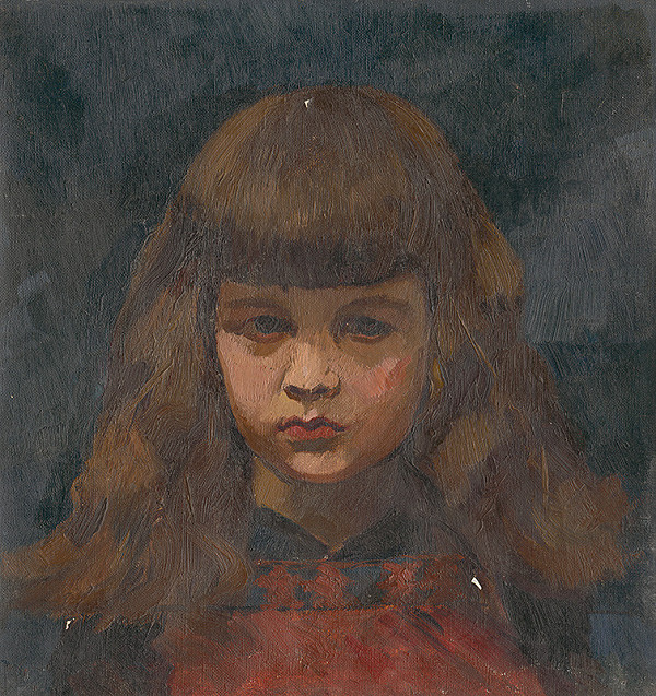 Vladimír Gessay – Hlava dievčaťa s dlhými vlasmi 