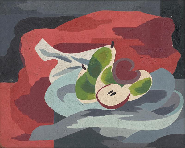 Ester Šimerová-Martinčeková – Zátišie s jabĺčkami 