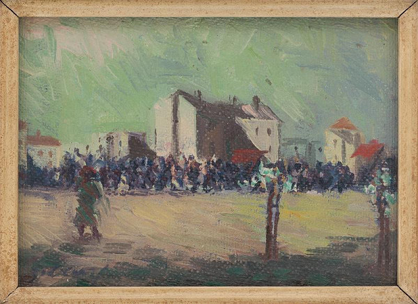 Ján Želibský – Májový sprievod na predmestí 