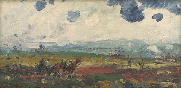 Július Nemčík – Near Habura - Sketch for the Picture 'Heroes from Habura' 