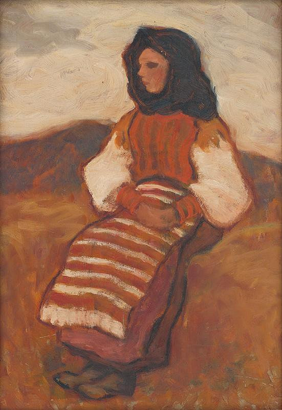 Janko Alexy – Seated Girl 