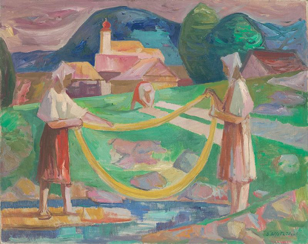 Bedrich Hoffstädter – Máčanie ľanu III. 