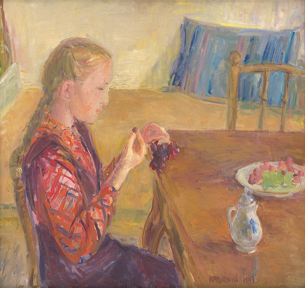 Viera Kraicová – Dievča s hroznom 