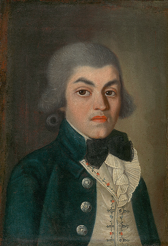 Stredoeurópsky maliar z konca 18. storočia, Viedenský maliar – Portrét pána s plisovaným jabotom 