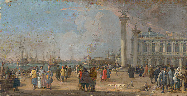 Francesco Fidanza, Taliansky maliar z 2. polovice 18. storočia – St Mark's Square in Venice 