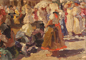 Jozef Theodor Mousson – Jarmok - štúdia 