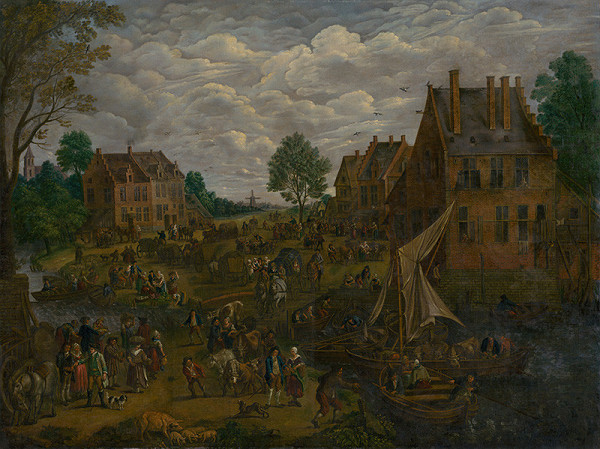 Jan Brueghel st., Západoeurópsky majster zo 17. storočia – Holandský jarmok