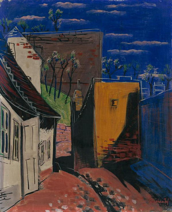 František Reichentál – Domy pod Bratislavským hradom 