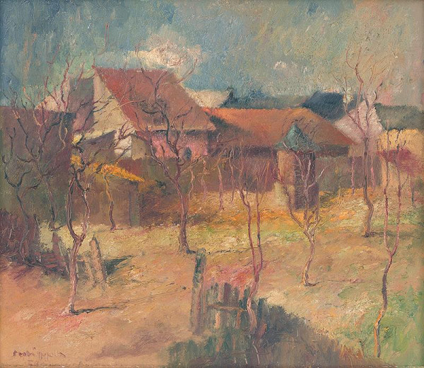 Július Szabó – Domy v záhrade