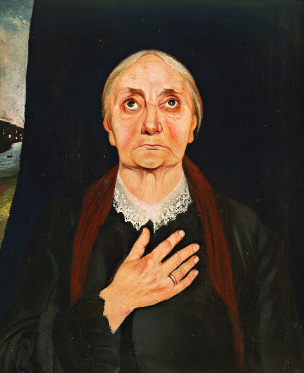 Tivadar Csontváry – Modliaca sa starenka 
