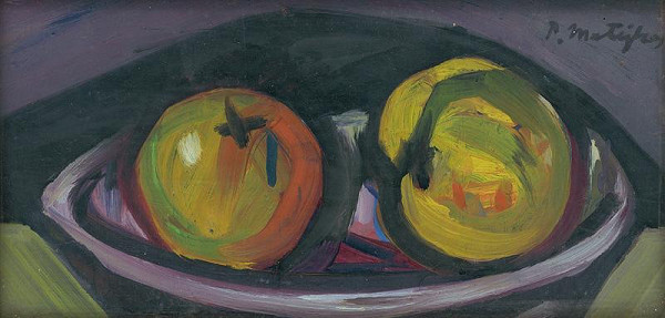 Peter Matejka – Zátišie s jablkami 