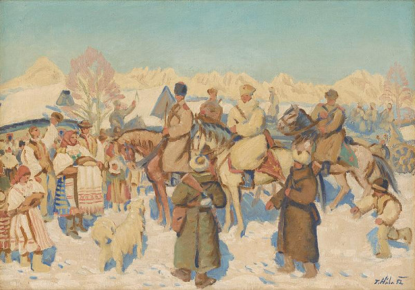 Jan Hála – Welcoming the Red Army in Važec 