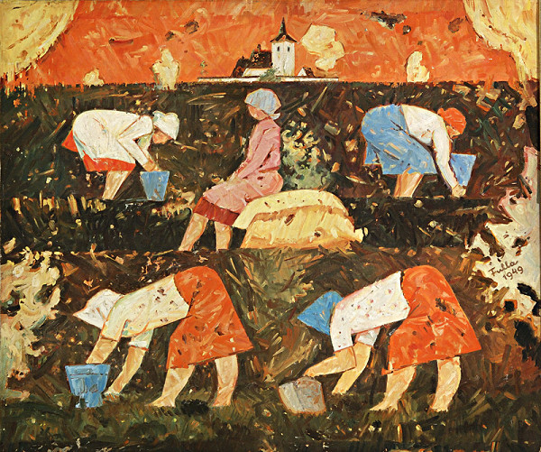 Ľudovít Fulla – Vyberanie zemiakov 